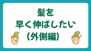 髪を早く伸ばす【外側編】